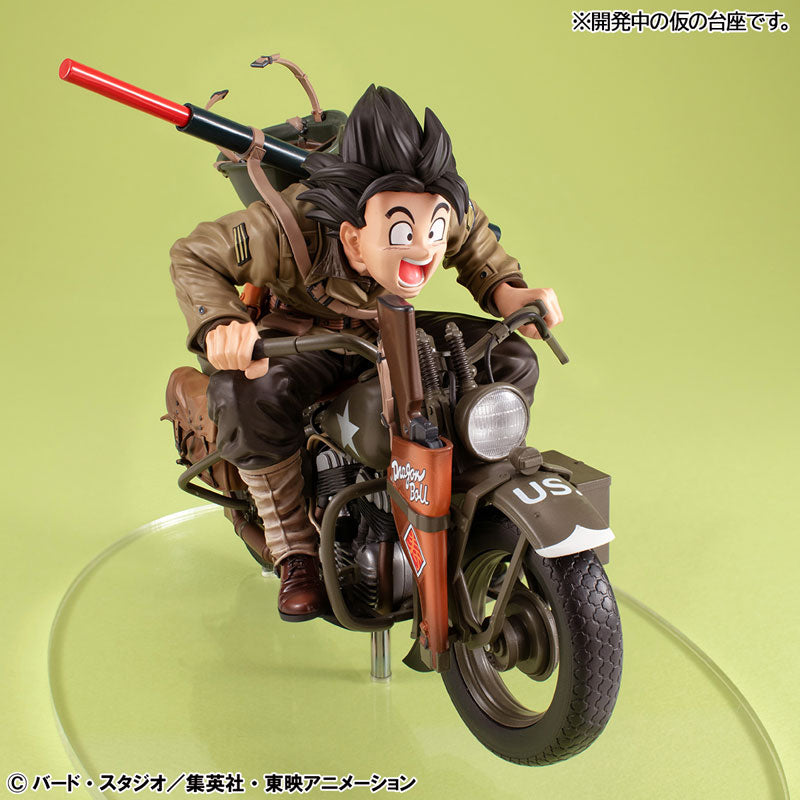 Dragon Ball Z - Son Goku - Desktop Real McCoy EX - Army ver. w/ bike (MegaHouse) [Shop Exclusive]