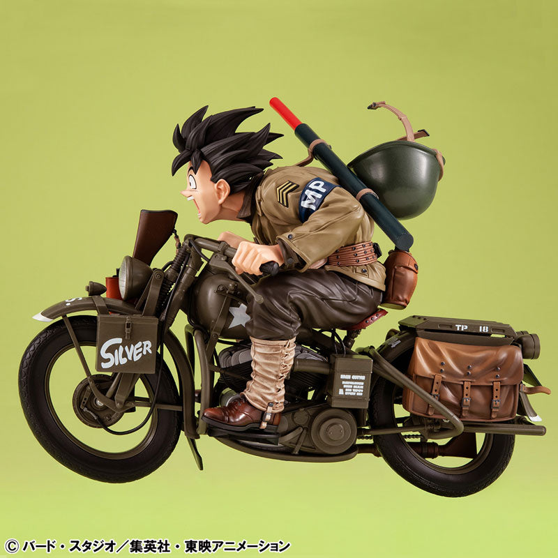 Dragon Ball Z - Son Goku - Desktop Real McCoy EX - Army ver. w/ bike (MegaHouse) [Shop Exclusive]