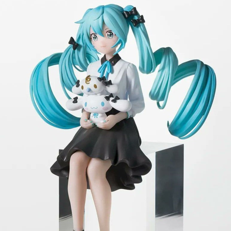 Cinnamoroll - Piapro Characters - Hatsune Miku - Milk - Hatsune Miku x Cinnamoroll - Premium Chokonose Figure - Sumashi Ver. (SEGA)