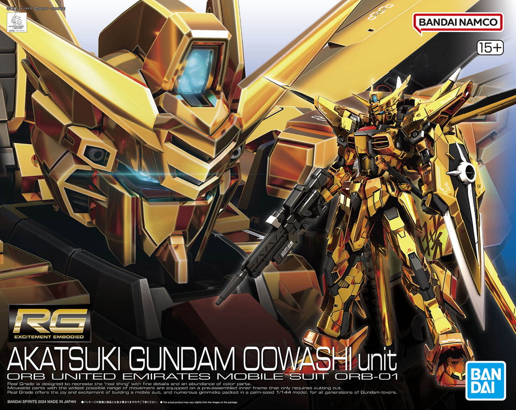 Bandai RG 1/144 ORB-01 Akatsuki Gundam (Oowashi Unit)