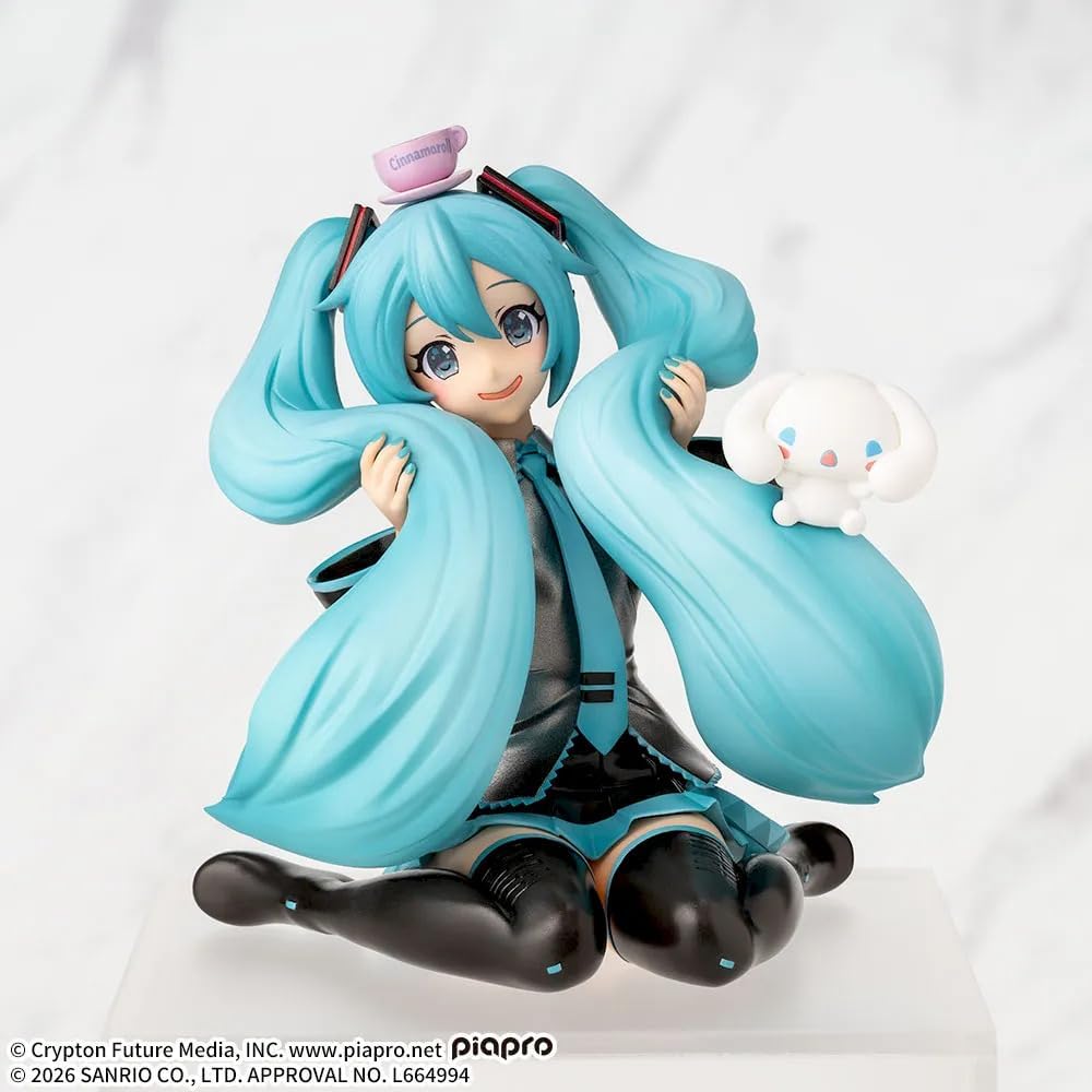 Cinnamoroll - Piapro Characters - Hatsune Miku - Hatsune Miku x Cinnamoroll - Premium Chokonose Figure - Mofutto ver. (Sega Fave)